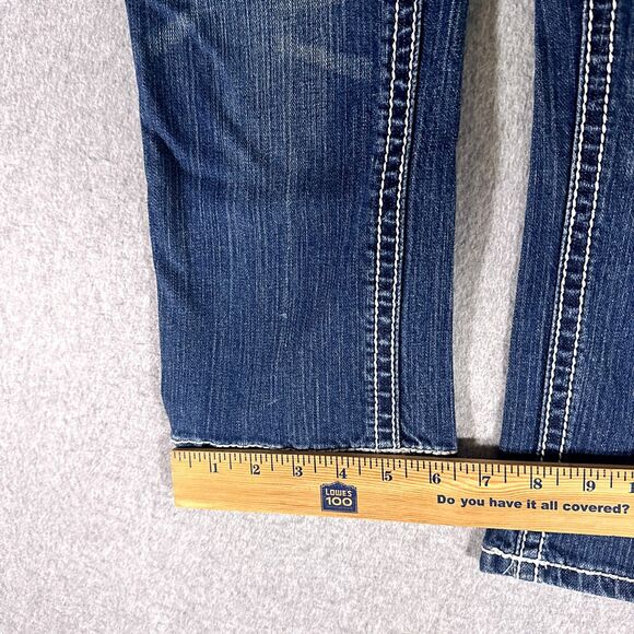 Adiktd Womens Jeans Blue Tag Size 2 (00x00) Low Rise Capri Stretch - Picture 7 of 13